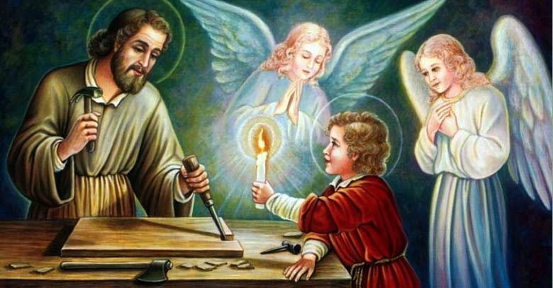 san jose obrero trabaja con jesus de nazaret angeles novena