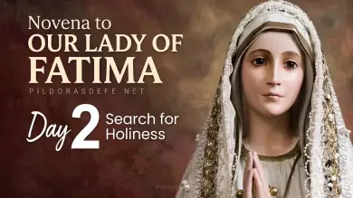 Our Lady of Fatima novena day  seeking holiness conversion