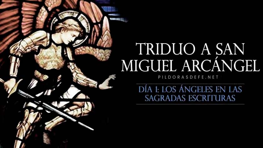 triduo a san miguel arcangel santos arcangeles dia  angeles sagrada escritura