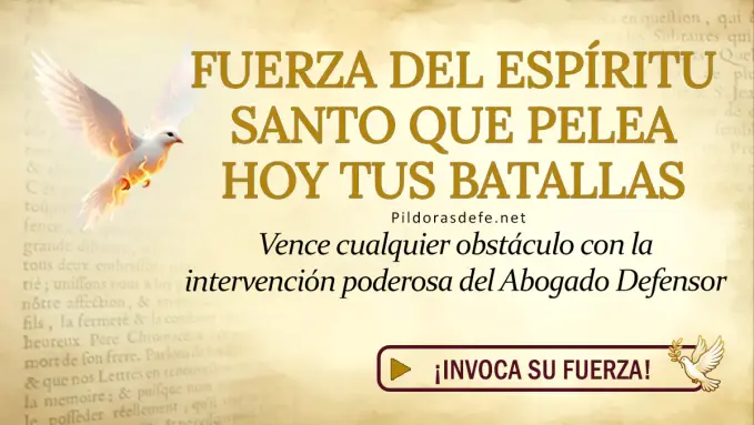 Oracion Espiritu Santo dia domingo 
