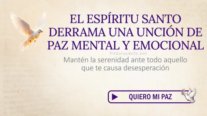 Oracion Espiritu Santo dia miercoles 