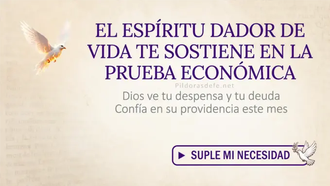 Oracion Espiritu Santo dia miercoles 