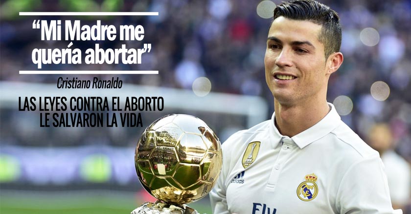 cristiano ronaldo  madre lo queria abortar medico dijo si a la vida