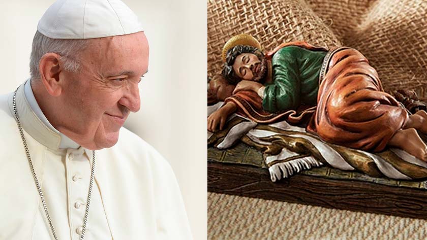 papa francisco devocion a san jose dormido custodio