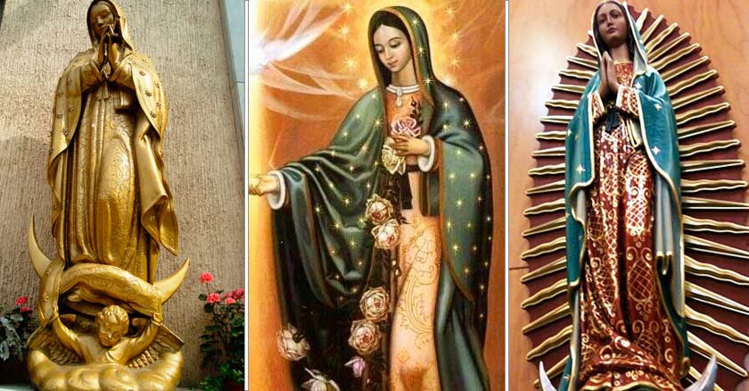 virgen de guadalupe nuestra senora de guadalupe imagenes estatuas protectora